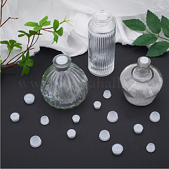 120セット6種類のプラスチック製防塵ボトルストッパー  ワインボトル用  ホワイト  13~19.5x10~11mm  20セット/スタイル&nbsp;AJEW-GF0008-16
