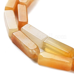 古いトパーズジェイドの天然石ビーズ連売り  直方体の  12.5~13.5x3~5x3~4.5mm  穴：1mm  約30~32個/連  15.1~15.9インチ（38.5~40.5cm）&nbsp;G-F631-E29