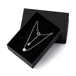 Cube Micro Pave Cubic Zirconia Pendant Necklaces & Bracelets Sets&nbsp;SJEW-JS01116-03