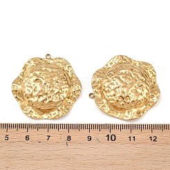 Hammered 304 Stainless Steel Pendants&nbsp;LS-STAS-P424-07G