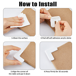 30Pcs Self-adhesive PVC Corner Guards&nbsp;AJEW-FH0009-13A