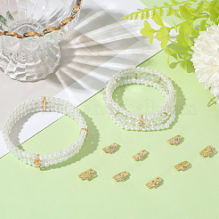 12Pcs 4 Styles Brass Micro Pave Clear Cubic Zirconia Spacer Bars&nbsp;KK-BBC0018-95