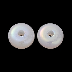 アクリル不透明なビーズ  ロンデル  ホワイトスモーク  16x7.5mm  穴：3.8mm&nbsp;LS-MACR-K350-09A
