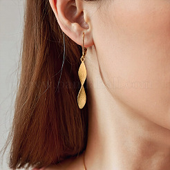 Twist Brass Leverback Earrings&nbsp;FS-WG34DE2-01