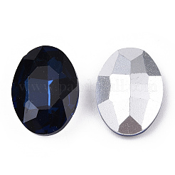 Pointed Back Glass Rhinestone Cabochons&nbsp;RGLA-T080-13x18mm-13