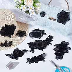 24Pcs 12 Styles Computerized Embroidery Polyester Ornament Accesories&nbsp;DIY-GA0007-55A