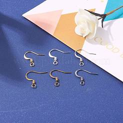 300Pcs 6 Color Brass French Earring Hooks&nbsp;KK-ZZ0001-05-NF