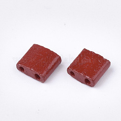 2-Hole Baking Paint Glass Seed Beads&nbsp;SEED-S023-17C-12