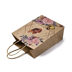 Flower Butterfly Pattern Kraft Paper Bags&nbsp;CARB-F012-03A