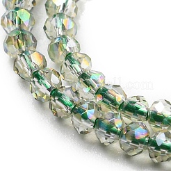 Electroplate Glass Beads Strands&nbsp;EGLA-F149-FR-09