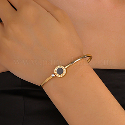 Roman Style Alloy Hinged Bangles for Women&nbsp;IG2140