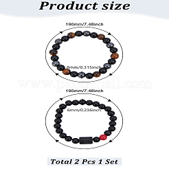 Natural Mixed Gemstone Stretch Bracelets&nbsp;BJEW-LP0001-25F