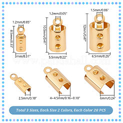 PVD Vacuum Plating 304 Stainless Steel Folding Crimp Ends&nbsp;STAS-UN0005-71