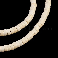 合成ターコイズビーズ連売り  ヒシビーズ  染め  フラットラウンド/ディスク  乳白色  4x2mm  穴：1mm  約158~166個/連  15~15.5インチ&nbsp;TURQ-G110-4x2mm-11