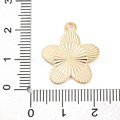 合金エナメルチャーム  花のチャーム  ゴールドカラー  パープル  21x18.5x1.2mm  穴：1.8mm  10個/セット&nbsp;ENAM-Q001-04G-05