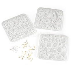 3Pcs 3 Styles Clover Series DIY Silicone Ornaments Molds&nbsp;SIMO-TA0001-22