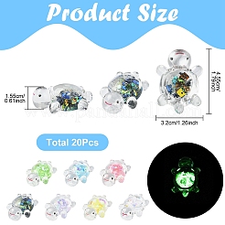 20Pcs Transparent Acrylic Cabochons&nbsp;TACR-YW0003-20