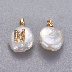 Natural Cultured Freshwater Pearl Pendants&nbsp;KK-L187-A-01N