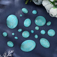 84Pcs 14 Style Synthetic Turquoise Cabochons&nbsp;TURQ-PH0001-02