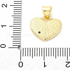 Brass Micro Pave Cubic Zirconia Pendants&nbsp;KK-D325-32G