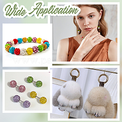 150Pcs 3 Colors Rhinestone Pave Disco Ball Beads&nbsp;RB-UN0001-17B