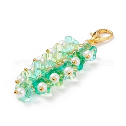 Trumpet Flower Glass Pendant Decorations&nbsp;HJEW-JM00800-05