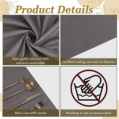 フェイクスエードのメガネ拭き  メガネケア用品  長方形  グレー  1000x1500~1530x0.4mm&nbsp;AJEW-WH0348-884A