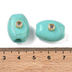 Synthetic Turquoise European Beads&nbsp;GG-CBA105B-02E-G