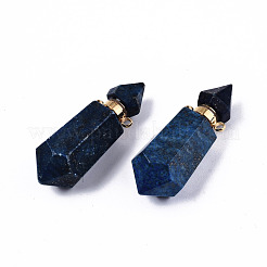 Faceted Natural Lapis Lazuli Pendants&nbsp;G-T131-15B