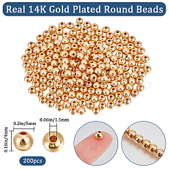 200Pcs Rack Plating Brass Beads&nbsp;KK-BBC0011-15B
