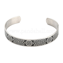 Non-Tarnish 304 Stainless Steel Open Cuff Bangles&nbsp;BJEW-P300-01P