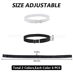 8 Pcs 2 Colors Simple Polyester Shirt Stay Belt&nbsp;AJEW-GO0001-41