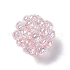 Handmade Transparent Plastic Woven Beads&nbsp;KY-P015-05E