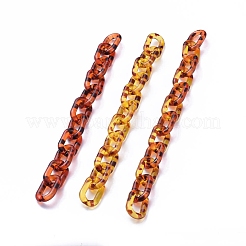 手作り透明アクリルアズキチェーン  ジュエリー作りのための  ミックスカラー  リンク：38x23x6.5mm  39.37インチ（1m）/連  1連 /セット&nbsp;AJEW-JB00576