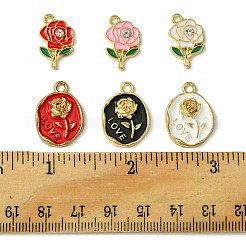 12Pcs 6 Styles Alloy Enamel Pendants&nbsp;FIND-FS0002-05