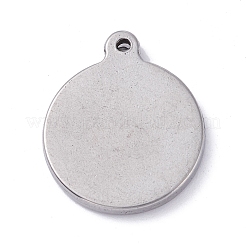 304 Stainless Steel Pendant Cabochons for Enamel&nbsp;STAS-P288-18P