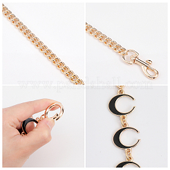 Alloy Curb Chain Bag Handles&nbsp;FIND-WH0120-77A