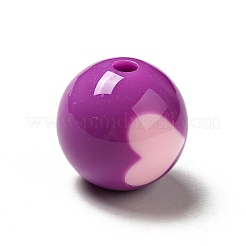 Two Tone Opaque Acrylic Beads&nbsp;SACR-K003-03D