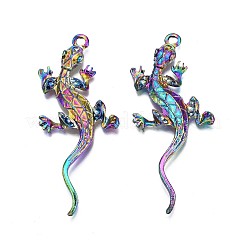 Rainbow Color Alloy Big Pendant Rhinestone Settings&nbsp;PALLOY-N163-169-NR
