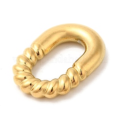 イオンプレーティング（IP）304ステンレス鋼リンクリング  オーバル  ゴールドカラー  24.5x17x4mm  内径：15x8mm&nbsp;STAS-D084-08G
