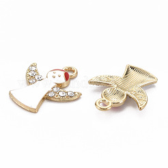 Alloy Enamel Pendants&nbsp;ENAM-N055-020B-NR
