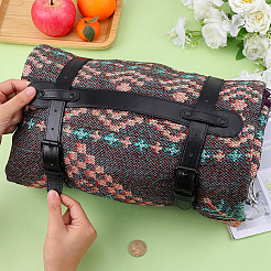 Imitation Leather with Alloy Yoga Mat Strap&nbsp;AJEW-CL0001-99B-01