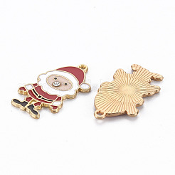 Rack Plating Alloy Enamel Pendants&nbsp;ENAM-S126-047-NR