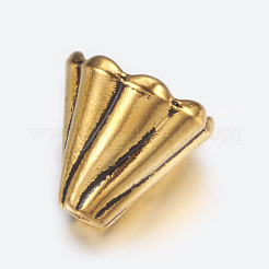 Tibetan Style Bead Caps&nbsp;LS-TIBEB-EA10181Y-AG-FF