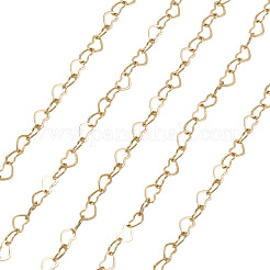 Brass Heart Link Chains&nbsp;CHC-TA0001-13
