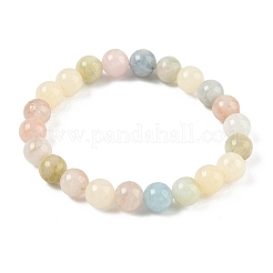 Natural Morganite Stretch Bracelets&nbsp;BJEW-F388-01-B