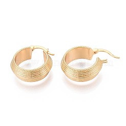 Brass Ring Hoop Earrings&nbsp;EJEW-T047-106G
