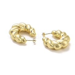 Rack Plating Brass Stud Earrings&nbsp;EJEW-M240-11G