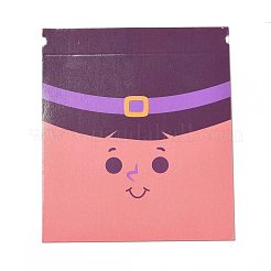 ハロウィーンの漫画の厚紙のキャンディーボックス  シルクリボン付き  三角蛇ギフトボックス  ハロウィンパーティー用品に  ライトコーラル  9.4x8.4x8cm&nbsp;CON-G017-01F