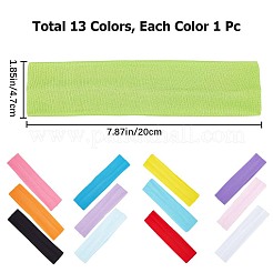 13pcs 13 colors Solid Color Fitness Yoga Running Elastic Cloth HeadBand&nbsp;MRMJ-GF0001-32